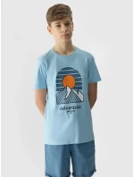 Chlapecké triko z organické bavlny 4F - modré Chlapecké triko z organické bavlny 4F - modré