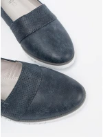 Designové tmavě modré mokasíny dámské platforma Designové tmavě modré mokasíny dámské platforma