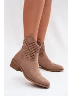 Boty na podpatku model 224706 Step in style Boty na podpatku model 224706 Step in style