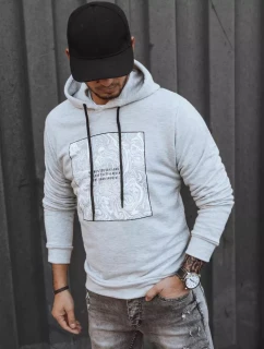 Pánská šedá mikina FashionStreet BX5468