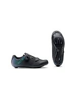 Cyklistické boty NORTHWAVE Core Plus 2 Wmn – černé/modré, dámské Cyklistické boty NORTHWAVE Core Plus 2 Wmn – černé/modré, dámské