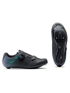 Cyklistické boty NORTHWAVE Core Plus 2 Wmn – černé/modré, dámské