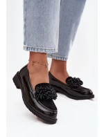 Lakované dámské mokasíny S.Barski – černé