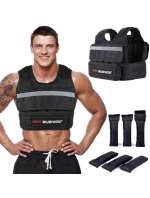 Zátěžová tréninková vesta 12 vložek (prázdná) Zátěžová tréninková vesta 12 vložek (prázdná)