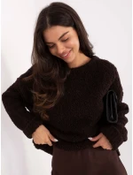 Jumper MI SW WK32601.19 tmavě hnědý