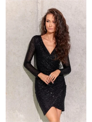 Dámské šaty SUK0422 Černá - Roco Fashion Dámské šaty SUK0422 Černá - Roco Fashion