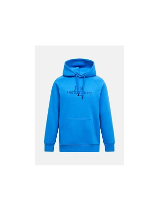 Pánská mikina PEAK PERFORMANCE M Original Hood, modrá barva Pánská mikina PEAK PERFORMANCE M Original Hood, modrá barva