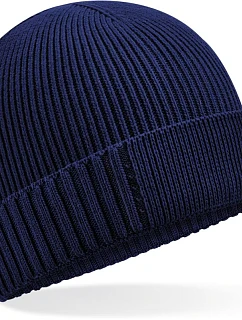 Beechfield B 438N Pletená čepice Organic Patch 53.438N oxford navy