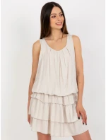 TW SK BI 8139 šaty.44 světle béžová TW SK BI 8139 šaty.44 světle béžová