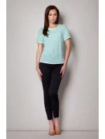 SLEVA Dámská halenka M182 pudr růžová - Figl SLEVA Dámská halenka M182 pudr růžová - Figl