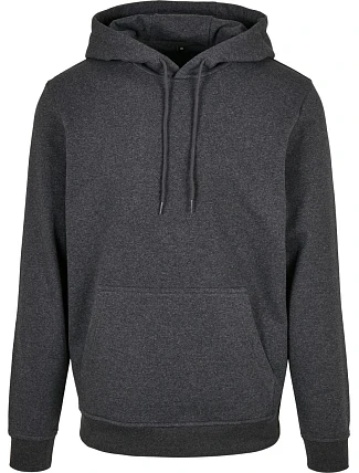 Build your Brand BB 001 Pánská mikina s kapucí 56.B001 charcoal