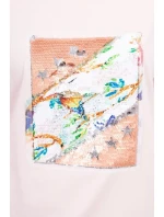 Halenka s 3D grafikou Bird powder pink Halenka s 3D grafikou Bird powder pink