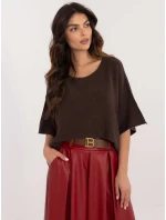 Jumper IT SW 0811.82P tmavě hnědý