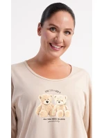 Dámské pyžamo dlouhé Méďové