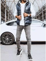 Pánská tmavě modrá vesta FashionStreet TX4141