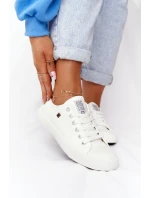 Dámské Kozene Tenisky Big Star Bílé V274869