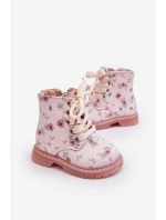 Dětské zateplené boty na zip Růžové Dolida Dětské zateplené boty na zip Růžové Dolida