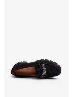 Mokasíny na masivním podpatku černé Eriella Mokasíny na masivním podpatku černé Eriella