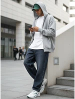 Pánské džíny baggy navy blue FashionStreet UX4480