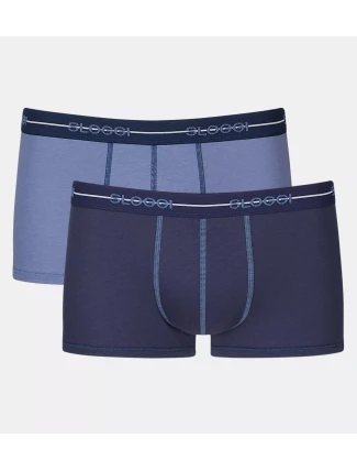 Pánské boxerky Start Hipster C2P box - UNKNOWN - modro-černé V001 - SLOGGI