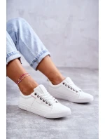 Dámské tenisky Kožené Big Star KK274005 Bílé