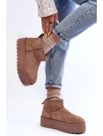 Kůže Sněhové Boty Na Platformě Tmavě Hnědé Corcoran Kůže Sněhové Boty Na Platformě Tmavě Hnědé Corcoran