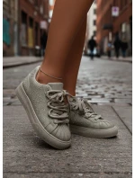 Dámské zdobené tenisky Calissea – zelené