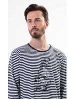 Pánská noční košile s dlouhým rukávem Plachetnice