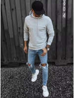 Pánská šedá mikina FashionStreet BX5471
