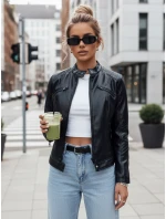 Dámská kožená bunda KLIROS černá FashionStreet TY4466