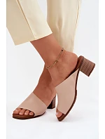 Klapky na podpatku model 227930 Step in style