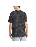 Pánské bavlněné tričko adidas Adventure Allover Print Black stylové černé (IJ0711)