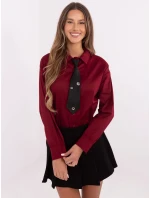 Košile DHJ KS 9213.86 bordó Košile DHJ KS 9213.86 bordó