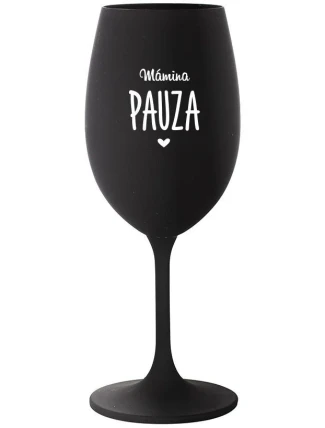 MÁMINA PAUZA - černá sklenice na víno 350 ml MÁMINA PAUZA - černá sklenice na víno 350 ml