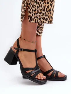 Sandály na podpatku model 197573 Step in style