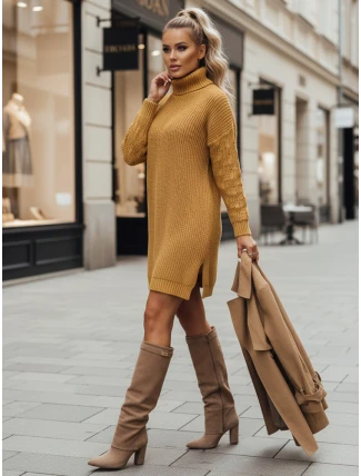 Dámský svetr FUERTA žlutý FashionStreet MY1866