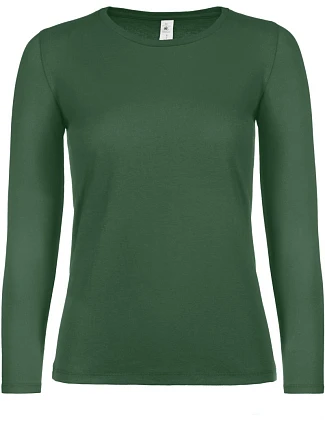 B&C #E150 LSL /women Dámské tričko s dlouhým rukávem 01.006T bottle green