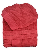 The One Towelling Bathrobe hooded Župan s kapucí 48.1021 burgundy The One Towelling Bathrobe hooded Župan s kapucí 48.1021 burgundy