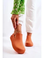 Módní gumové dřeváky oranžový Meriko