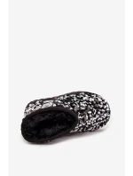 Dětské sněhule/boty s flitry Rebbica – černo-stříbrné Dětské sněhule/boty s flitry Rebbica – černo-stříbrné