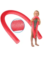 BAZÉNOVÁ NUDLE PRO VÝUKU PLAVÁNÍ V PŘÍJEMNÉ ČERVENÉ BARVĚ