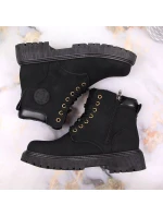 Zateplené trapery se zipem NEWS W EVE364A černá