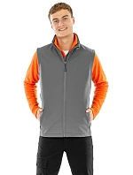 Result R 902M Pánská 2-vrstvá softshell vesta "Printable" 30.902M workguard grey