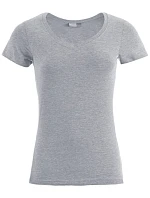 Promodoro 3086 Dámské tričko Slim Fit s výstřihem do V 40.3086 sports grey Promodoro 3086 Dámské tričko Slim Fit s výstřihem do V 40.3086 sports grey
