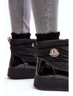 Dámské vytažené sněhule na platformě černé Gattea Dámské vytažené sněhule na platformě černé Gattea