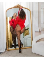 Dámské síťované punčocháče "Hearts" SR3980 černé - In-Stylefashion Dámské síťované punčocháče "Hearts" SR3980 černé - In-Stylefashion