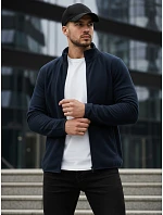 Pánská mikina na zip tmavě modrá FashionStreet BX4775