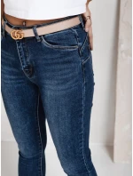 Dámské úzké džíny s vysokým pasem modré FashionStreet UY2793