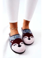 Hřejivé pantofle Reindeer Modré Taffy Hřejivé pantofle Reindeer Modré Taffy