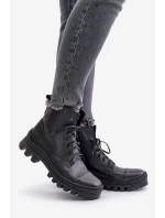 Zazoo 2831 Dámské Botky Z Přírodní Kůže Černé